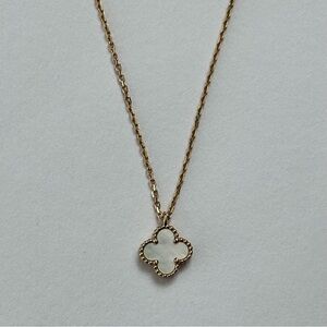 Van Cleef & Arpels Sweet Alhambra Pendant Necklace 18K YG Mother of Pearl VCA